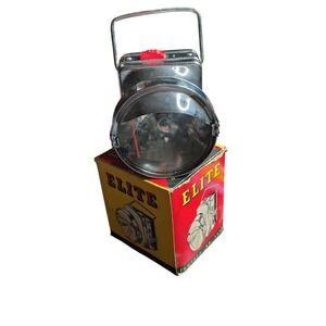 Vintage Elite Bicycle Light w Handle and mount 60s